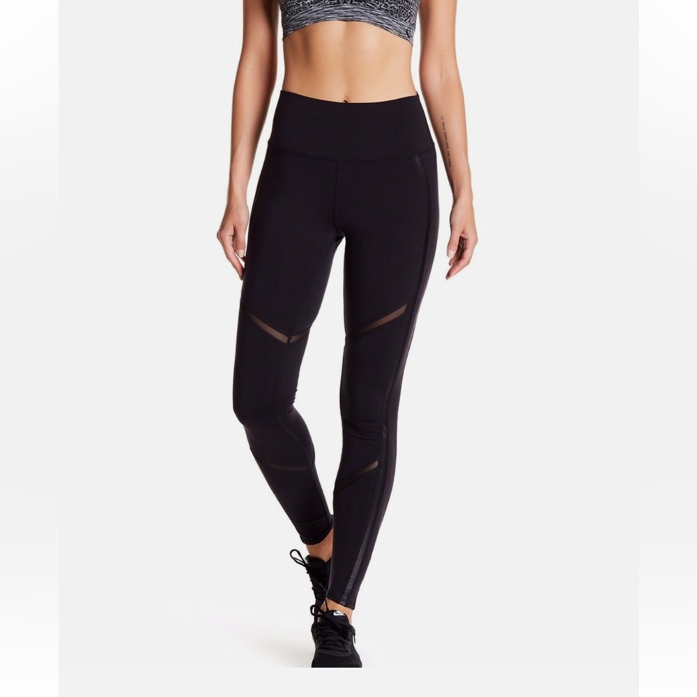 ALO Yoga Women’s Leggings Mesh Athletic Workout Navy Blue Size S